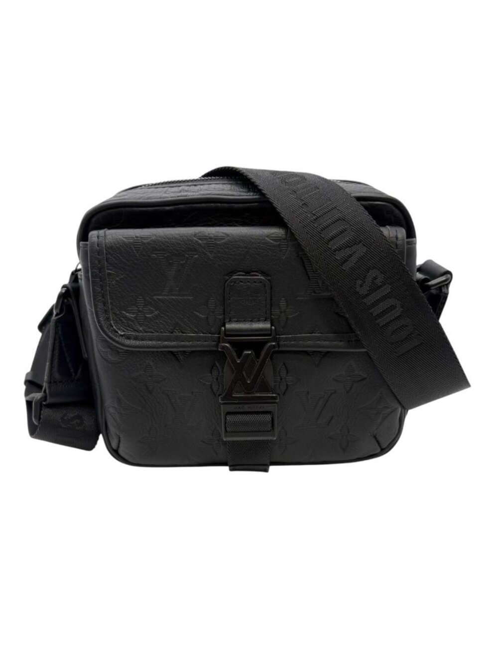 Louis Vuitton Bag Get Away Messenger Shoulder Monogram Shadow Leather Black
